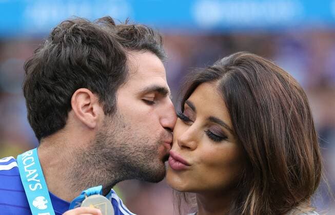 Mandatory Credit: Photo by BPI Shutterstock (4786953bw) Cesc Fabregas of Chelsea kisses his Girlfriend Daniella Semaan Barclays Premier League 2014 15 Chelsea v Sunderland Stamford Bridge, Fulham Rd, London, United Kingdom - 24 May 2015 EDITORIAL USE ONLY No use with unauthorised audio, video, data, fixture lists (outside the EU), club league logos or live services. Online in-match use limited to 45 images (+15 in extra time). No use to emulate moving images. No use in betting, games or single club league player publications services. Barclays Premier League 2014 15 Chelsea v Sunderland Stamford Bridge, Fulham Rd, London, United Kingdom - 24 May 2015 EDITORIAL USE ONLY No use with unauthorised audio, video, data, fixture lists (outside the EU), club league logos or live services. Online in-match use limited to 45 images (+15 in extra time). No use to emulate moving images. No use in betting, games or Copyright: xBPI Shutterstockx 4786953bw