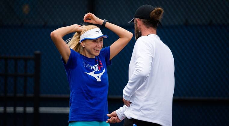 Mandatory Credit: Photo by Rob Prange Shutterstock (12284160a) Lyudmyla Kichenok of Ukraine during practice ahead of the 2021 Western & Southern Open WTA, Tennis Damen 1000 tennis tournament 2021 Western & Southern Open Pre Tournament - 13 Aug 2021 2021 Western & Southern Open Pre Tournament - 13 Aug 2021  Copyright: xRobxPrange Shutterstockx 12284160a