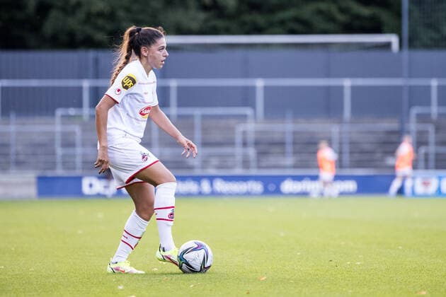 Test Match, 1 FC Koeln Women FC Twente Vrouwen 13 08 2021 Manjou Wilde 7, 1 FC Koeln Test Match, 1 FC Koeln Women FC Twente Vrouwen, Franz Kremer Stadion DFL REGULATES PROHIBIT ANY USE OF PHOTOGRAPHS AS IMAGE SEQUENCES AND OR QUASI VIDEO Copyright: xBEAUTIFULxSPORTS Wunderlx