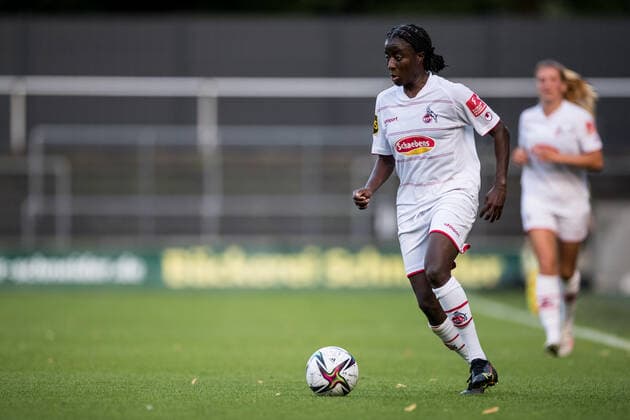Test Match, 1 FC Koeln Women FC Twente Vrouwen 13 08 2021 Eunice Beckmann 11, 1 FC Koeln Test Match, 1 FC Koeln Women FC Twente Vrouwen, Franz Kremer Stadion DFL REGULATES PROHIBIT ANY USE OF PHOTOGRAPHS AS IMAGE SEQUENCES AND OR QUASI VIDEO Copyright: xBEAUTIFULxSPORTS Wunderlx