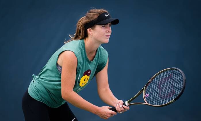 Mandatory Credit: Photo by Rob Prange Shutterstock (12288671aa) Elina Svitolina of the Ukraine during practice at the 2021 Western & Southern Open WTA, Tennis Damen 1000 tennis tournament 2021 Western & Southern Open Day 1 - 14 Aug 2021 2021 Western & Southern Open Day 1 - 14 Aug 2021  Copyright: xRobxPrange Shutterstockx 12288671aa