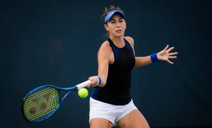 Mandatory Credit: Photo by Rob Prange Shutterstock (12288671x) Belinda Bencic of Switzerland during practice at the 2021 Western & Southern Open WTA, Tennis Damen 1000 tennis tournament 2021 Western & Southern Open Day 1 - 14 Aug 2021 2021 Western & Southern Open Day 1 - 14 Aug 2021  Copyright: xRobxPrange Shutterstockx 12288671x