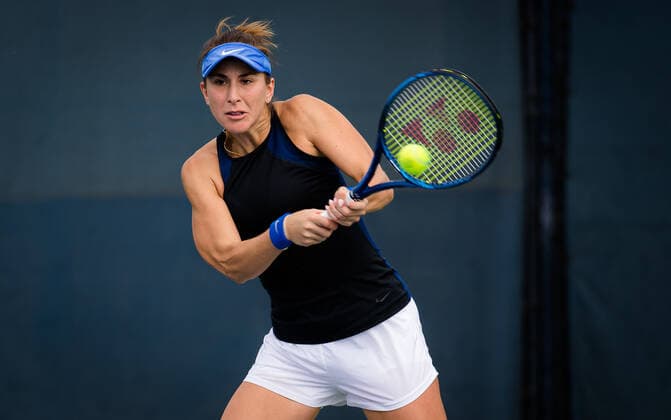 August 14, 2021, CINCINNATI, SPAIN: Belinda Bencic of Switzerland during practice at the 2021 Western & Southern Open WTA, Tennis Damen 1000 tennis tournament CINCINNATI SPAIN - ZUMAa181 20210814_zaa_a181_183 Copyright: xRobxPrangex