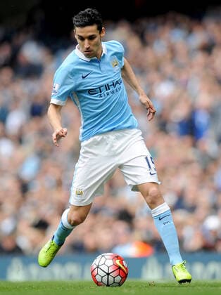 Mandatory Credit: Photo by Greig Cowie Bpi Shutterstock (5659381ap) Jesus Navas of Manchester City during the Barclays Premier League match between Manchester City and Stoke City at The Etihad Stadium, Manchester on the 22nd of April 2016 Barclays Premier League 2015 16 Manchester City v Stoke City Etihad Stadium, Ashton New Rd, Manchester, United Kingdom - 23 Apr 2016 EDITORIAL USE ONLY No use with unauthorised audio, video, data, fixture lists, club league logos or live services. Online in-match use limited to 75 images, no video emulation. No use in betting, games or single club league player publications. Barclays Premier League 2015 16 Manchester City v Stoke City Etihad Stadium, Ashton New Rd, Manchester, United Kingdom - 23 Apr 2016 EDITORIAL USE ONLY No use with unauthorised audio, video, data, fixture lists, club league logos or live services. Online in-match use limited to 75 images, no video emulation. No use in betting, games or single club league player publications.  Copyright: xGreigxCowie Bpi Shutterstockx 5659381ap