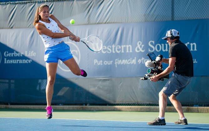 Tennis, WTA tournament in Cincinnati, training and press events