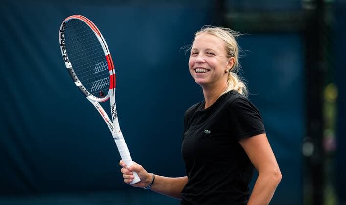 Mandatory Credit: Photo by Rob Prange Shutterstock (12293268ap) Anett Kontaveit of Estonia during practice ahead of the 2021 Western & Southern Open WTA, Tennis Damen 1000 tennis tournament 2021 Western & Southern Open Day 2 - 15 Aug 2021 2021 Western & Southern Open Day 2 - 15 Aug 2021  Copyright: xRobxPrange Shutterstockx 12293268ap