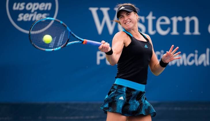 Mandatory Credit: Photo by Rob Prange Shutterstock (12293268bg) Rebecca Peterson of Sweden in action during qualifications at the 2021 Western & Southern Open WTA, Tennis Damen 1000 tennis tournament 2021 Western & Southern Open Day 2 - 15 Aug 2021 2021 Western & Southern Open Day 2 - 15 Aug 2021  Copyright: xRobxPrange Shutterstockx 12293268bg