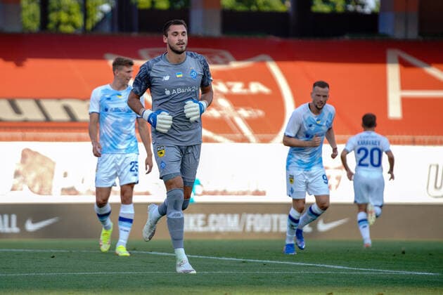 Fc Internazionale - Fc Dynamo Kyiv Georgiy Bushchan of Fc Dynamo Kyiv looks on during the pre-season friendly match between Fc Internazionale and Fc Dynamo Kyiv at Stadio Brianteo on August 14, 2021 in Monza, Italy. Monza Stadio Brianteo Italy Copyright: xMorgesex