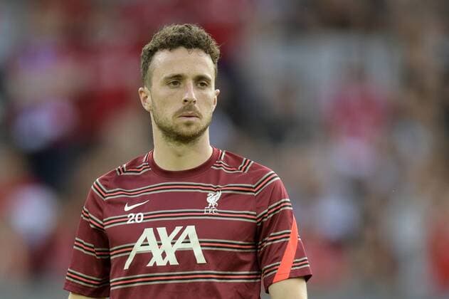 INNSBRUCK Diogo Jota of Liverpool FC during the friendly match between Liverpool FC and Hertha BSC Berlin at Stadion Tivoli Arena on July 29, 2021 in Innsbruck, Austria ANP Pre Season Friendly 2021 2022 xVIxANPxSportx xGerritxvanxKeulenxIVxx 435695458