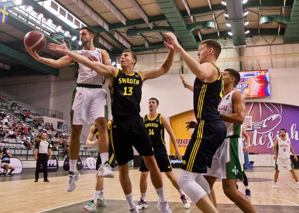 Basketball, World Cup Qualifier, Portugal - Sweden