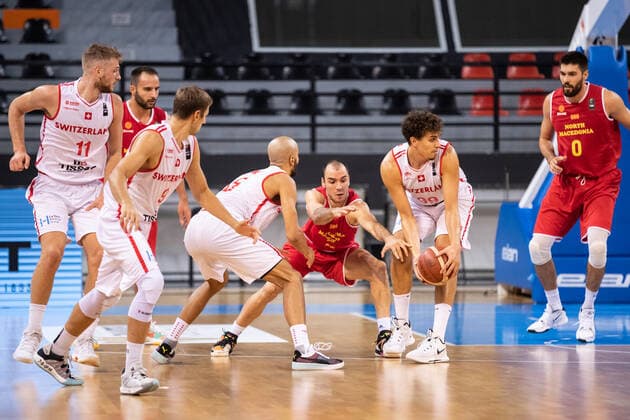 16 08 2021, Skoplje, Jane Sandanski Arena, World Cup European Pre Qualifiers Switzerland North Macedonia, Natan Jurkovitz Switzerland with ball Skoplje Skoplje North Macedonia.  Copyright: xJustPictures.ch NikolaxKrsticx