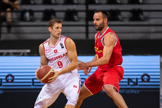 16 08 2021, Skoplje, Jane Sandanski Arena, World Cup European Pre Qualifiers Switzerland North Macedonia, Roberto Kovac Switzerland against 8 Damjan Robev North Macedonia Skoplje Skoplje North Macedonia.  Copyright: xJustPictures.ch NikolaxKrsticx
