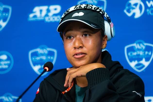 Mandatory Credit: Photo by Rob Prange Shutterstock (12294756d) Naomi Osaka of Japan talks to the media ahead of the 2021 Western & Southern Open WTA, Tennis Damen 1000 tennis tournament Western & Southern Open Day Three, Tennis, Cincinnati, USA, 16 Aug 2021 Western & Southern Open Day Three, Tennis, Cincinnati, USA, 16 Aug 2021  Copyright: xRobxPrange Shutterstockx 12294756d