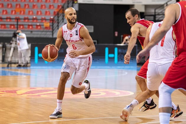 16 08 2021, Skoplje, Jane Sandanski Arena, World Cup European Pre Qualifiers Switzerland North Macedonia, Jonathan Kazadi Switzerland Skoplje Skoplje North Macedonia.  Copyright: xJustPictures.ch NikolaxKrsticx