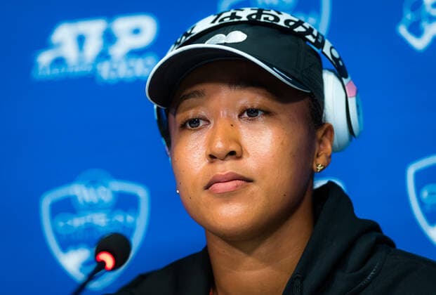 August 16, 2021, CINCINNATI, UNITED STATES: Naomi Osaka of Japan talks to the media ahead of the 2021 Western & Southern Open WTA, Tennis Damen 1000 tennis tournament CINCINNATI UNITED STATES - ZUMAa181 20210816_zaa_a181_014 Copyright: xRobxPrangex
