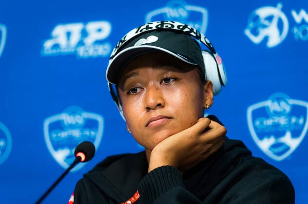August 16, 2021, CINCINNATI, UNITED STATES: Naomi Osaka of Japan talks to the media ahead of the 2021 Western & Southern Open WTA, Tennis Damen 1000 tennis tournament CINCINNATI UNITED STATES - ZUMAa181 20210816_zaa_a181_019 Copyright: xRobxPrangex
