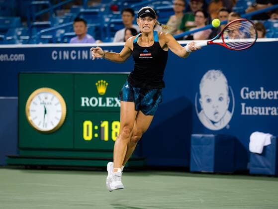 Mandatory Credit: Photo by Rob Prange Shutterstock (12294756ea) Angelique Kerber of Germany in action during the first round of the 2021 Western & Southern Open WTA, Tennis Damen 1000 tennis tournament Western & Southern Open Day Three, Tennis, Cincinnati, USA, 16 Aug 2021 Western & Southern Open Day Three, Tennis, Cincinnati, USA, 16 Aug 2021  Copyright: xRobxPrange Shutterstockx 12294756ea