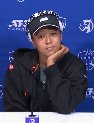 Tennis: Naomi Osaka at online press conference, PK, Pressekonferenz Naomi Osaka attends an online press conference for the Western &amp; Southern Open tennis tournament in Cincinnati, Ohio, as seen in this screenshot, on Aug. 16, 2021.  A14AA0000757972P