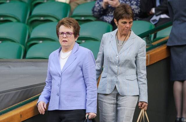 Mandatory Credit: Photo by Joe Toth BPI Shutterstock (3875744bl) Billie Jean King and Ilana Kloss arrive in the Royal Box on Centre Court 2014 Wimbledon Championships, Day Eight, Wimbledon, London, United Kingdom - 01 Jul 2014 Strictly Editorial Use Only - No Merchandising 2014 Wimbledon Championships, Day Eight, Wimbledon, London, United Kingdom - 01 Jul 2014 Strictly Editorial Use Only - No Merchandising  Copyright: xJoexToth BPI Shutterstockx 3875744bl