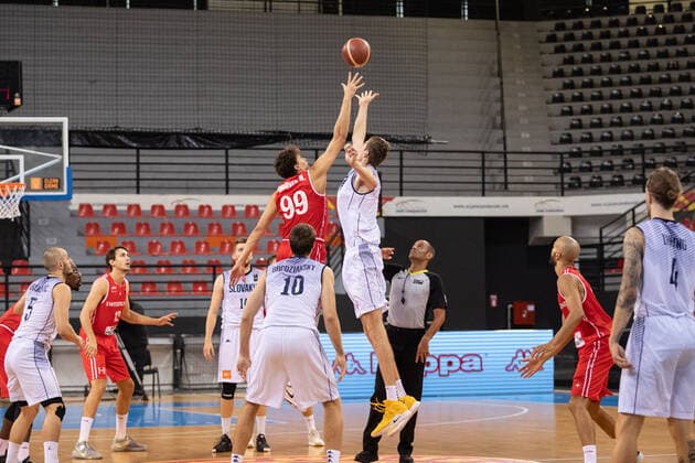 17 08 2021, Skoplje, Jane Sandanski Arena, World Cup European Pre Qualifiers Slovakia Switzerland, 99 Natan Jurkovitz Switzerland against 6 Michael Fusek Slovakia Skoplje Skoplje North Macedonia  Copyright: xJustPictures.ch NikolaxKrsticx