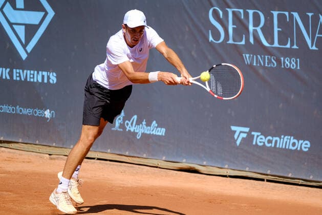 Matheus Pucinelli de Almeida (Brasil) during ATP80 Challenger - Verona - Tuesday, Tennis Internationals in Verona, Italy, August 17 2021  Copyright: xRobertoxTommasinix xIPAx xx 0