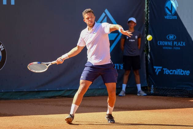 Jay Clarke (Great Britain) during ATP80 Challenger - Verona - Tuesday, Tennis Internationals in Verona, Italy, August 17 2021  Copyright: xRobertoxTommasinix xIPAx xx 0
