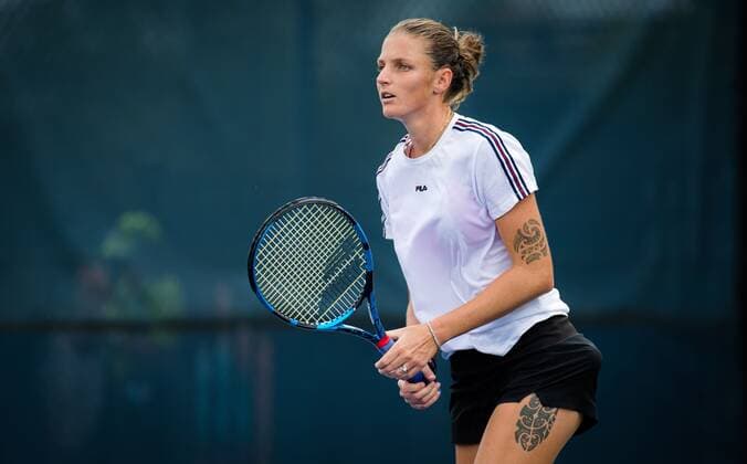 Mandatory Credit: Photo by Rob Prange Shutterstock (12311710ao) Karolina Pliskova of the Czech Republic during practice at the 2021 Western & Southern Open WTA, Tennis Damen 1000 tennis tournament Western & Southern Open Day Four, Tennis, Cincinnati, USA, 17 Aug 2021 Western & Southern Open Day Four, Tennis, Cincinnati, USA, 17 Aug 2021  Copyright: xRobxPrange Shutterstockx 12311710ao