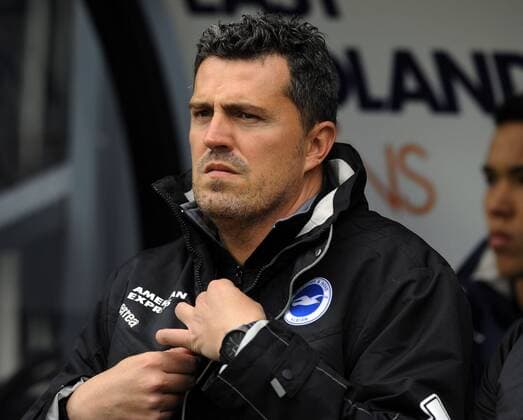Fußball, Trainerhistorie Brighton & Hove Albion von 1901 bis heute Mandatory Credit: Photo by Robin Parker BPI Shutterstock (3742022bx) Brighton & Hove Albion manager Oscar Garcia Sky Bet Championship 2013 14, Playoffs, Semi Finals, Second Leg, Derby County v Brighton & Hove Albion, Pride Park (Derby, GB) - 11 May 2014 EDITORIAL USE ONLY No use with unauthorised audio, video, data, fixture lists (outside the EU), club league logos or live services. Online in-match use limited to 45 images (+15 in extra time). No use to emulate moving images. No use in betting, games or single club league player publications services. Sky Bet Championship 2013 14, Playoffs, Semi Finals, Second Leg, Derby County v Brighton & Hove Albion, Pride Park (Derby, GB) - 11 May 2014 EDITORIAL USE ONLY No use with unauthorised audio, video, data, fixture lists (outside the EU), club league logos or live services. Online in-match use limited to 45 images (+15 in extra time). No use to emulate moving images. No use in betting, games or  Copyright: xRobinxParker BPI Shutterstockx 3742022bx