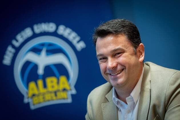 Basketball Berlin 18 08 2021 1 Bundesliga BBL Euroleague Season 2021 2022 Alba Berlin unveils its new head coach Israel Gonzalez.