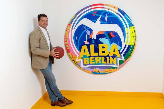 Basketball Berlin 18 08 2021 1 Bundesliga BBL Euroleague Season 2021 2022 Alba Berlin unveils its new head coach Israel Gonzalez.