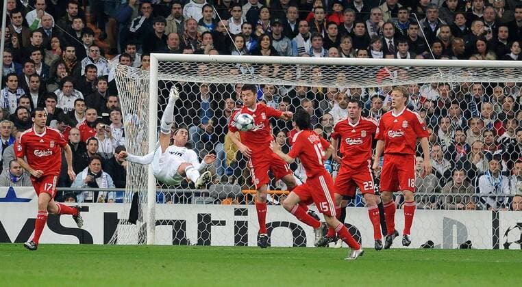 Mandatory Credit: Photo by Graham Chadwick Daily Mail Shutterstock (1134345a) Champions League Real Madrid V Liverpool Sergio Ramos Overhead Shot At Goal Final Score Was 0-1 To Liverpool Champions League Real Madrid V Liverpool Sergio Ramos Overhead Shot At Goal Final Score Was 0-1 To Liverpool EDITORIAL USE ONLY No use with unauthorised audio, video, data, fixture lists (outside the EU), club league logos or live services. Online in-match use limited to 45 images (+15 in extra time). No use to emulate moving images. No use in betting, games or single club league player publications services. Champions League Real Madrid V Liverpool Sergio Ramos Overhead Shot At Goal Final Score Was 0-1 To Liverpool EDITORIAL USE ONLY No use with unauthorised audio, video, data, fixture lists (outside the EU), club league logos or live services. Online in-match use limited to 45 images (+15 in extra time). No use to emulate moving images. No use in betting, games or Copyright: xGrahamxChadwick DailyxMail Shutterstockx 1134345a