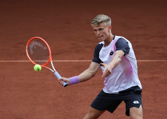 Marvin Moeller GER Tennis Sauerland Open2021 ATP Challenger Tour Luedenscheid Tennis Verein Luedenscheid Nordrhein Westfalen Germany 18 August 2021 Copyright: xJuergenxHasenkopfx