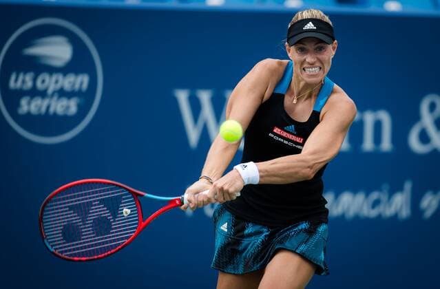 Mandatory Credit: Photo by Rob Prange Shutterstock (12324290aq) Angelique Kerber of Germany in action during the second round of the 2021 Western & Southern Open WTA, Tennis Damen 1000 tennis tournament Western & Southern Open Day Five, Tennis, Cincinnati, USA, 18 Aug 2021 Western & Southern Open Day Five, Tennis, Cincinnati, USA, 18 Aug 2021  Copyright: xRobxPrange Shutterstockx 12324290aq