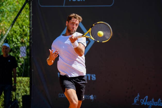 Roberto Quiroz (Ecuador) during ATP80 Challenger - Verona - Wednesday, Tennis Internationals in Verona, Italy, August 18 2021  Copyright: xRobertoxTommasinix xIPAx xx 0