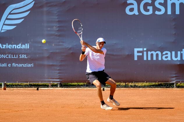 Matheus Pucinelli de Almeida (Brasil) during ATP80 Challenger - Verona - Wednesday, Tennis Internationals in Verona, Italy, August 18 2021  Copyright: xRobertoxTommasinix xIPAx xx 0