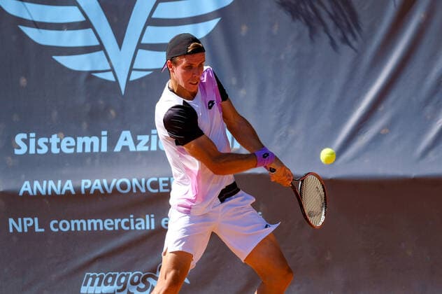 Dmitry Popko (Kazakistan) during ATP80 Challenger - Verona - Wednesday, Tennis Internationals in Verona, Italy, August 18 2021  Copyright: xRobertoxTommasinix xIPAx xx 0