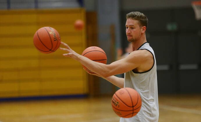 Ludwigsburg , Basketball start of training MHP Riesen Ludwigsburg ,David Walker