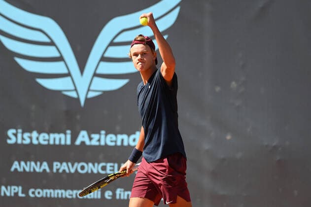 Holger Vitus Nodskov Rune of Denmark during ATP80 Challenger - Verona - Wednesday, Tennis Internationals in Verona, Italy, August 18 2021  Copyright: xAlessioxTarpinix xIPAx xx 0
