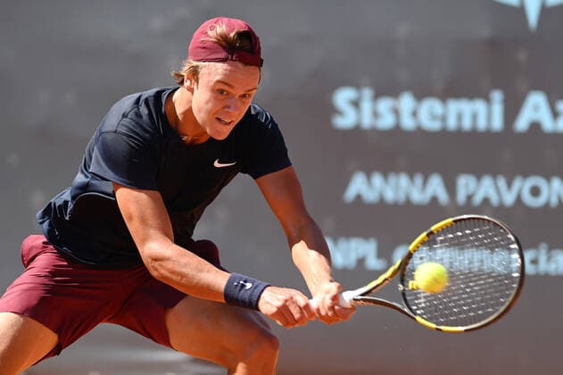 Holger Vitus Nodskov Rune of Denmark during ATP80 Challenger - Verona - Wednesday, Tennis Internationals in Verona, Italy, August 18 2021  Copyright: xAlessioxTarpinix xIPAx xx 0