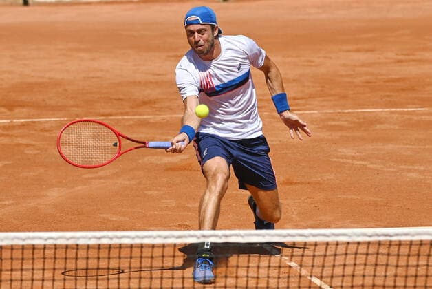 Paolo Lorenzi of Italy during ATP80 Challenger - Verona - Wednesday, Tennis Internationals in Verona, Italy, August 18 2021  Copyright: xAlessioxTarpinix xIPAx xx 0