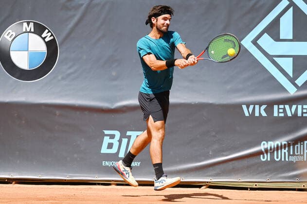 August 18, 2021, Verona, Italy: Verona, Italy, ATV Tennis Club , August 18, 2021, Gastao Elias of Portugal during ATP80 Challenger - Verona - Wednesday - Tennis Internationals Tennis Internationals - ATP80 Challenger - Verona - Wednesday, Verona, Italy  - ZUMAl164 20210818_zsa_l164_150 Copyright: xAlessioxTarpinix