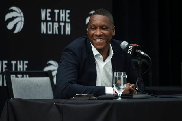 August 18, 2021, Toronto, on, Canada: Toronto Raptors executive Masai Ujiri attends a press conference, PK, Pressekonferenz in Toronto on Wednesday August 18, 2021. Masai Ujiri  - ZUMAc35_ 20210818_zaf_c35_076 Copyright: xChrisxYoungx