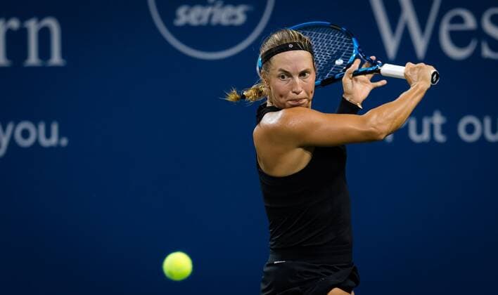 Mandatory Credit: Photo by Rob Prange Shutterstock (12324290ha) Yulia Putintseva of Kazakhstan in action during the second round at the 2021 Western & Southern Open WTA, Tennis Damen 1000 tennis tournament Western & Southern Open Day Five, Tennis, Cincinnati, USA, 18 Aug 2021 Western & Southern Open Day Five, Tennis, Cincinnati, USA, 18 Aug 2021  Copyright: xRobxPrange Shutterstockx 12324290ha