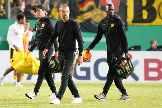 MARCO ROSE, OTTO ADDO SV WEHEN WIESBADEN BORUSSIA DORTMUND DFB POKAL, 1 RUNDE BRITA ARENA WIESBADEN DFL REGULATIONS PROHIBIT ANY USE OF PHOTOGRAPHS AS IMAGE SEQUENCES AND OR QUASI VIDEO