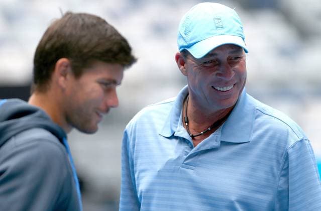 Mandatory Credit: Photo by Ella Ling Bpi Shutterstock (3473911b) Ivan Lendl laughs during a practice session at the Australian Open, 2014 Australian Open 2014, Practice , Melbourne Park, Melbourne, Australia - 06 Jan 2014 Strictly Editorial Use Only - No Merchandising. Australian Open 2014, Practice , Melbourne Park, Melbourne, Australia - 06 Jan 2014 Strictly Editorial Use Only - No Merchandising.  Copyright: xEllaxLing Bpi Shutterstockx 3473911b