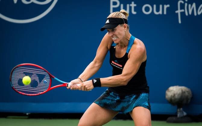 Mandatory Credit: Photo by Rob Prange Shutterstock (12324303t) Angelique Kerber of Germany in action during the third round at the 2021 Western & Southern Open WTA, Tennis Damen 1000 tennis tournament Western & Southern Open Day Six, Tennis, Cincinnati, USA, 19 Aug 2021 Western & Southern Open Day Six, Tennis, Cincinnati, USA, 19 Aug 2021  Copyright: xRobxPrange Shutterstockx 12324303t