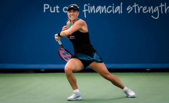 Mandatory Credit: Photo by Rob Prange Shutterstock (12324303u) Angelique Kerber of Germany in action during the third round at the 2021 Western & Southern Open WTA, Tennis Damen 1000 tennis tournament Western & Southern Open Day Six, Tennis, Cincinnati, USA, 19 Aug 2021 Western & Southern Open Day Six, Tennis, Cincinnati, USA, 19 Aug 2021  Copyright: xRobxPrange Shutterstockx 12324303u