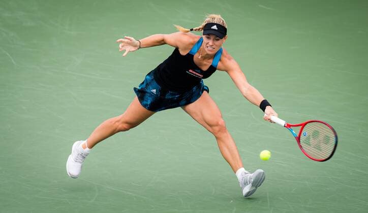 Mandatory Credit: Photo by Rob Prange Shutterstock (12324303k) Angelique Kerber of Germany in action during the third round at the 2021 Western & Southern Open WTA, Tennis Damen 1000 tennis tournament Western & Southern Open Day Six, Tennis, Cincinnati, USA, 19 Aug 2021 Western & Southern Open Day Six, Tennis, Cincinnati, USA, 19 Aug 2021  Copyright: xRobxPrange Shutterstockx 12324303k