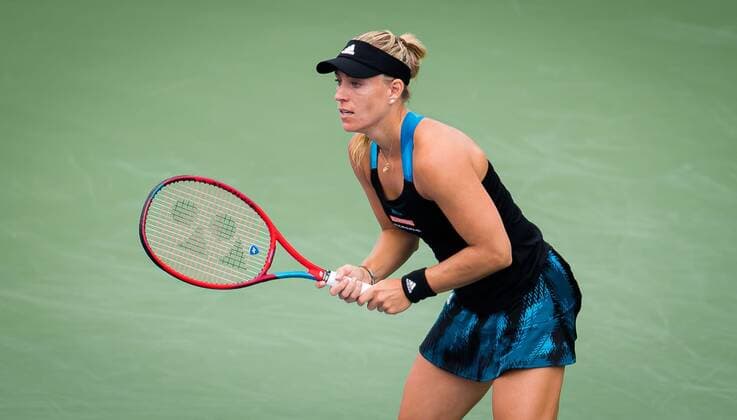Mandatory Credit: Photo by Rob Prange Shutterstock (12324303i) Angelique Kerber of Germany in action during the third round at the 2021 Western & Southern Open WTA, Tennis Damen 1000 tennis tournament Western & Southern Open Day Six, Tennis, Cincinnati, USA, 19 Aug 2021 Western & Southern Open Day Six, Tennis, Cincinnati, USA, 19 Aug 2021  Copyright: xRobxPrange Shutterstockx 12324303i