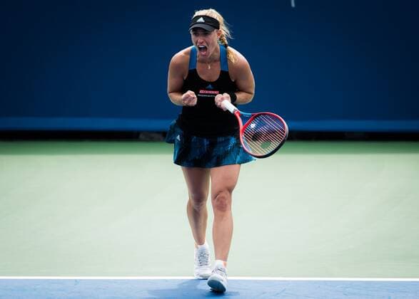 Mandatory Credit: Photo by Rob Prange Shutterstock (12324303af) Angelique Kerber of Germany in action during the third round at the 2021 Western & Southern Open WTA, Tennis Damen 1000 tennis tournament Western & Southern Open Day Six, Tennis, Cincinnati, USA, 19 Aug 2021 Western & Southern Open Day Six, Tennis, Cincinnati, USA, 19 Aug 2021  Copyright: xRobxPrange Shutterstockx 12324303af